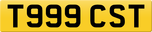 T999 CST private number plate